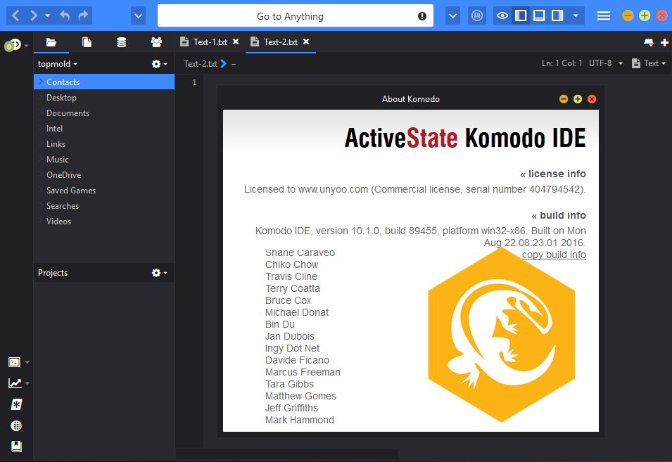 ActiveState Komodo IDE 10.1.0.89455 Win/Mac注册版附注册机
