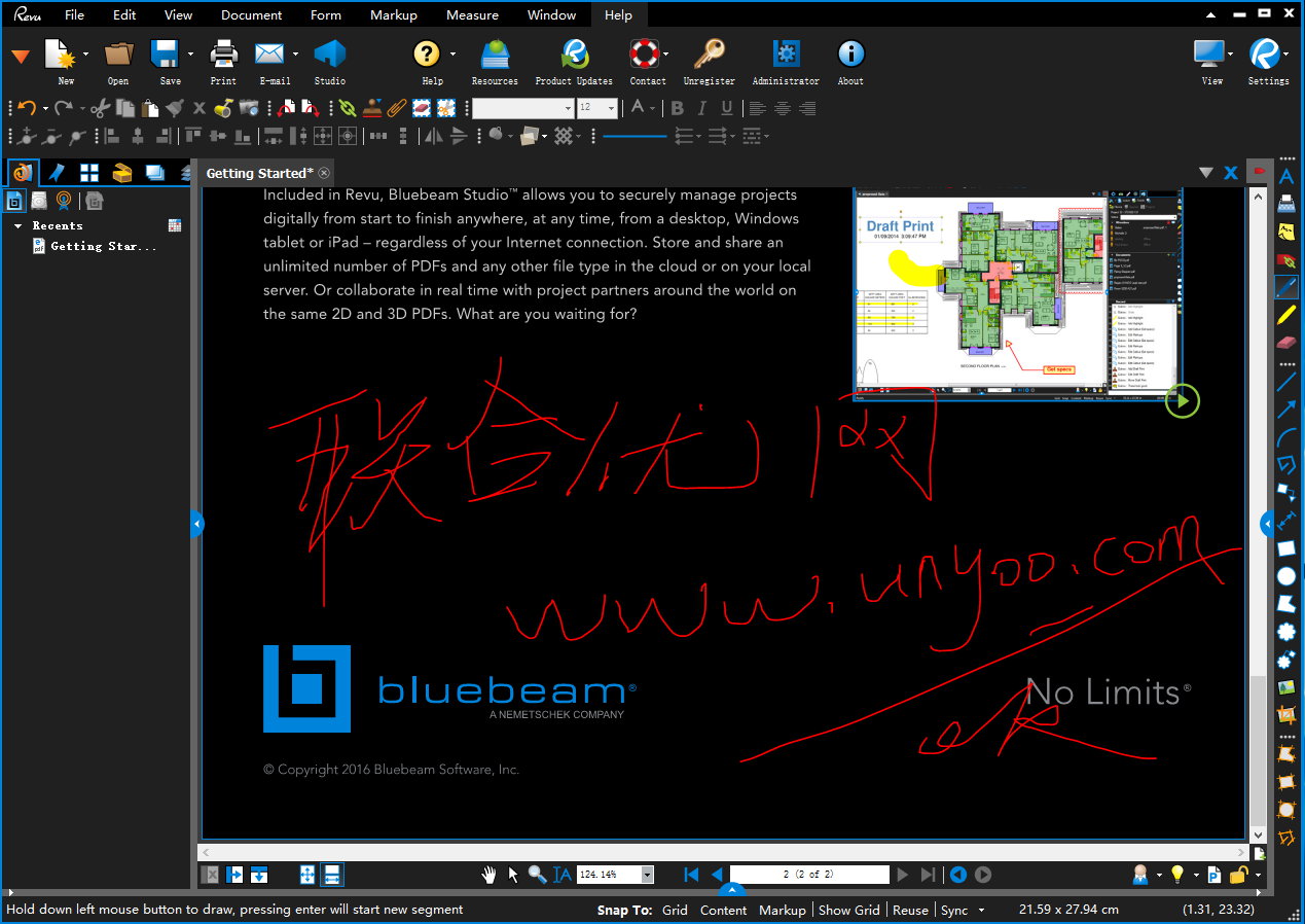 Bluebeam Revu eXtreme 2016 16.5.1破解注册版-优秀的PDF制作创建工具
