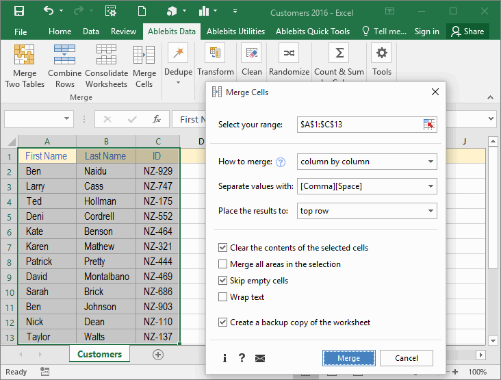 AbleBits Ultimate Suite for Excel 2016.2.355.1206 注册版附注册码