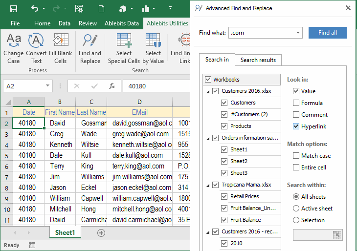 AbleBits Ultimate Suite for Excel 2016.2.355.1206 注册版附注册码