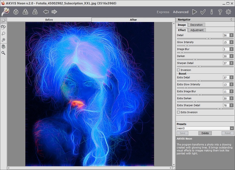 AKVIS Neon 2.0 MacOSX注册版-图像荧光特效