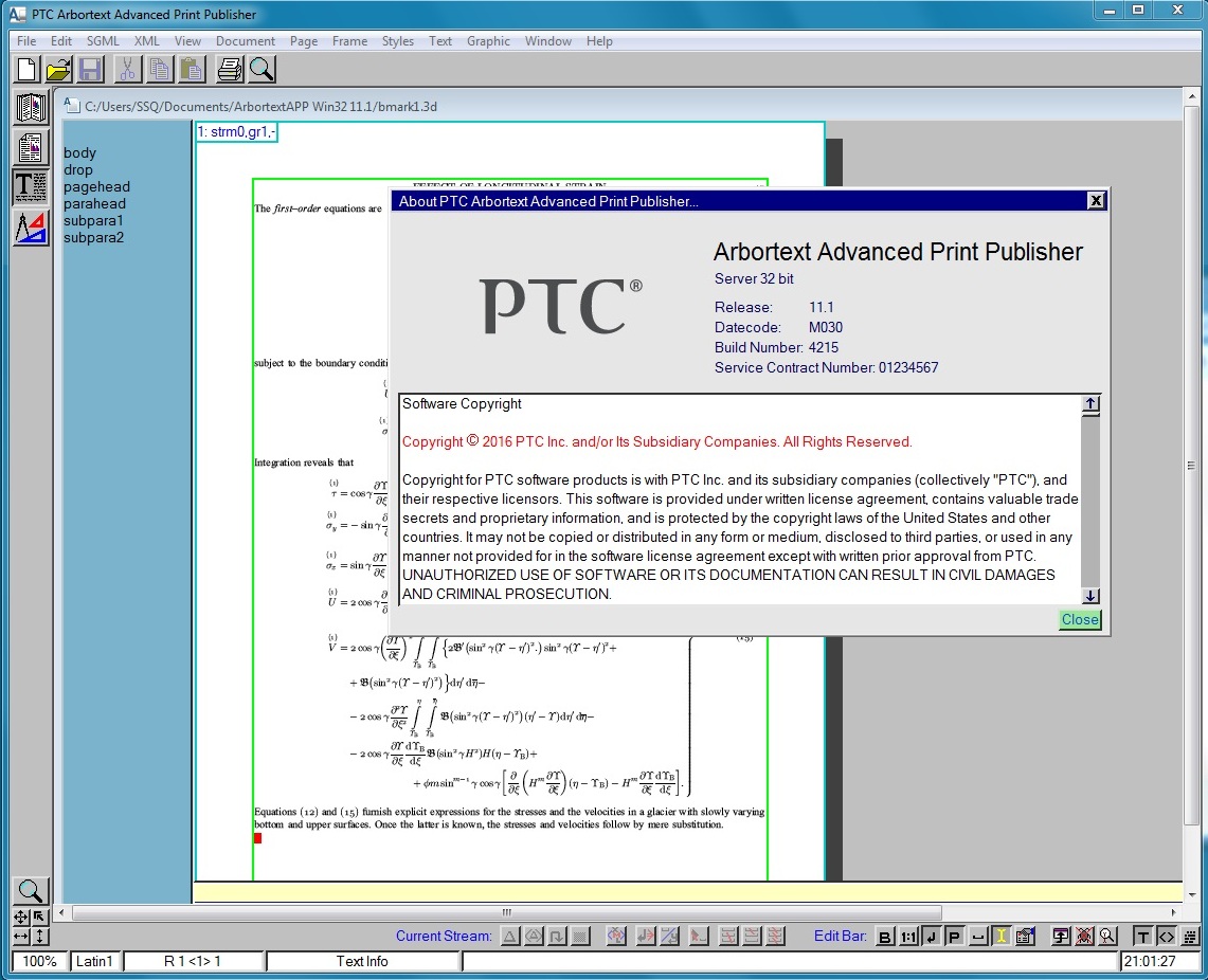 PTC Arbortext Advanced Print Publisher 11.1 M040 x86/x64 多语言中文注册版 -自动出版软件