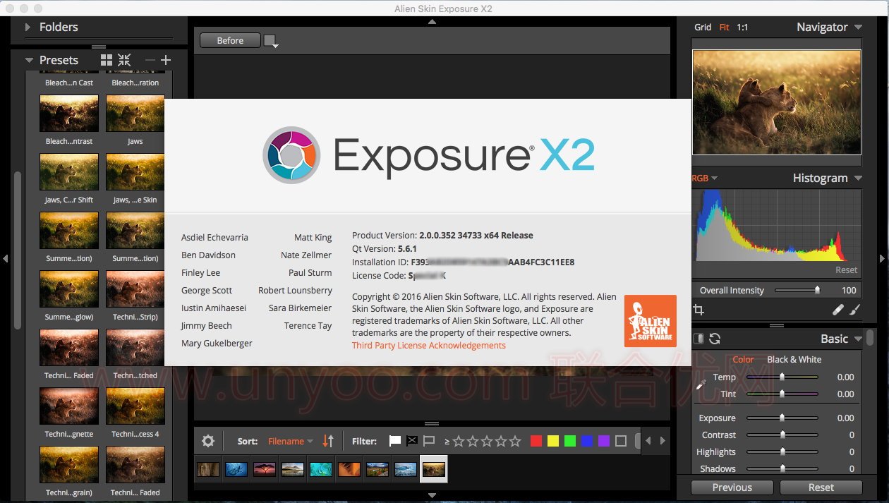 Alien Skin Exposure X2 2.1.0.412 Revision 35205 MacOSX注册版- PS胶片滤镜