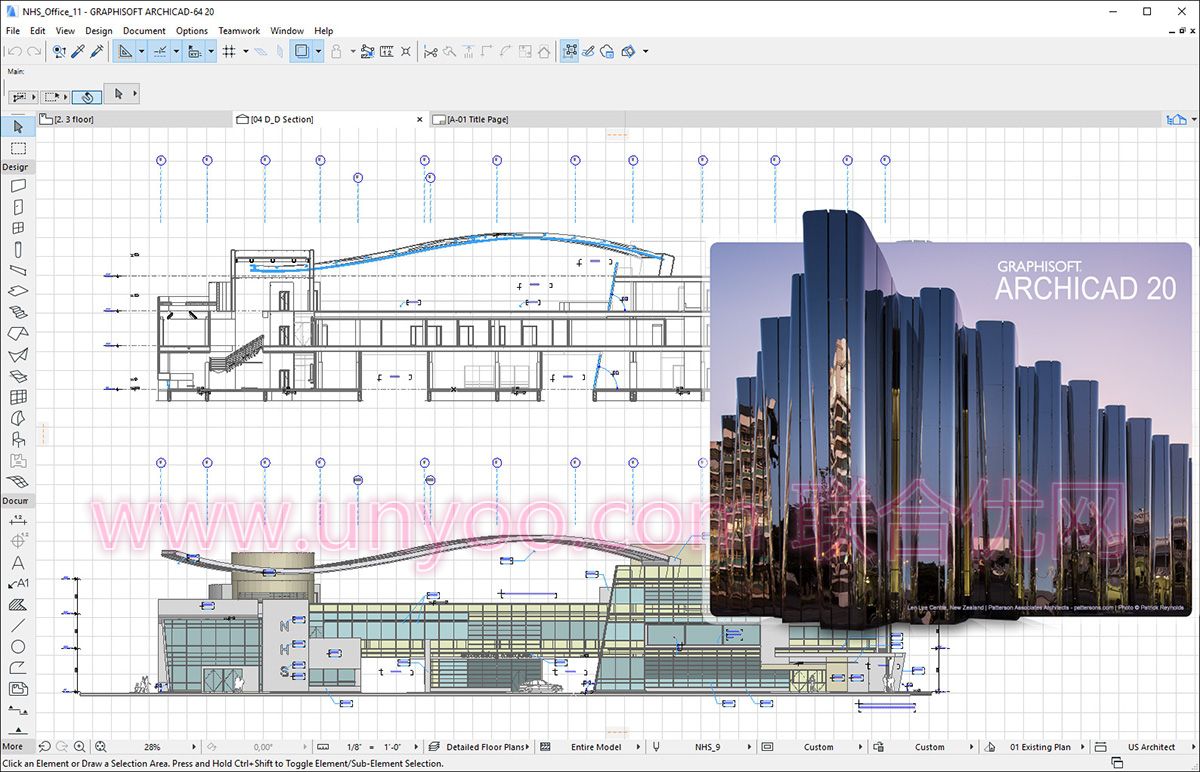 ArchiCAD 20 Build 4009 x64 多语言注册版 - 3D建筑模型与CAD图纸绘制