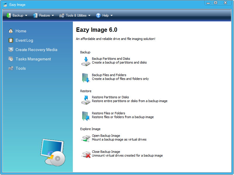 Eazy Image 6.0 多语言中文注册版附注册机 - 硬盘备份工具