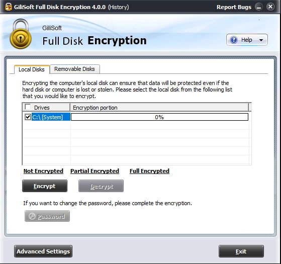 Gilisoft Full Disk Encryption 4.0 注册版附注册码-硬盘加密软件