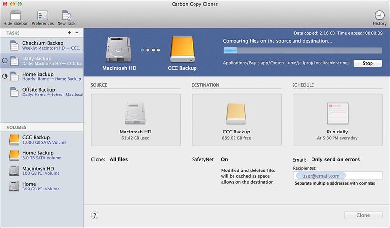 Carbon Copy Cloner 4.1.10.4425 多语言注册版- Mac硬盘克隆/同步/备份工具