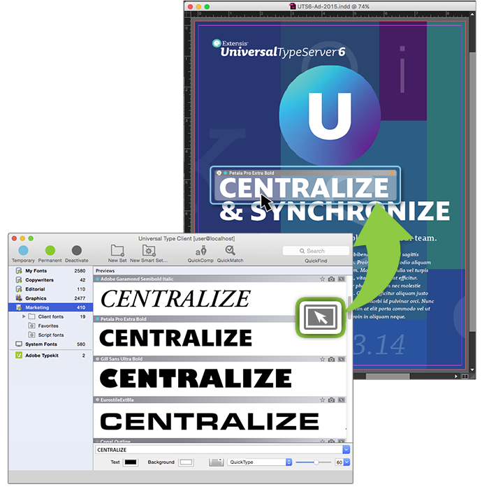 Extensis Universal Type Server Enterprise 6.1.0 Win/Mac 注册版-字体管理
