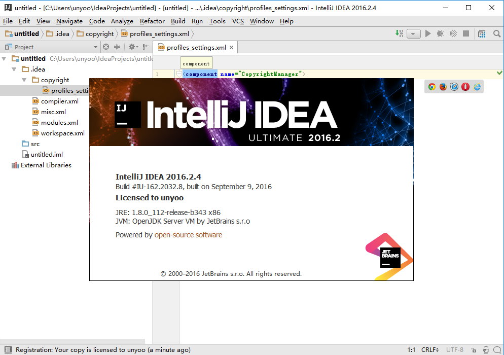 IntelliJ IDEA Ultimate 2016.2.4 注册版-Java开发IDE工具