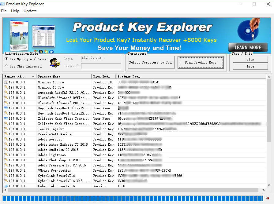 Product Key Explorer v3.9.3.0 + Portable 注册版-软件序列号查看器