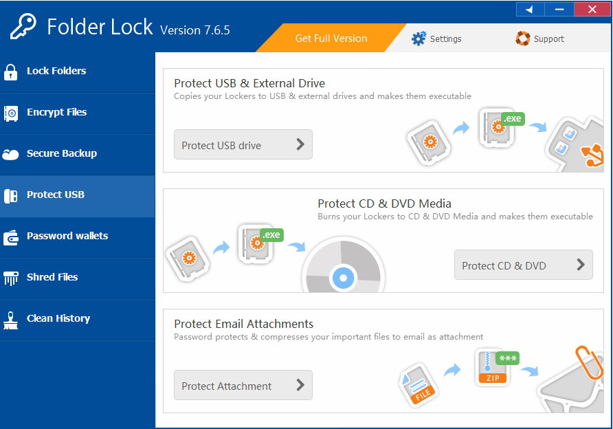 Folder Lock v7.6.5 注册版附注册码-私密文件和设备加密