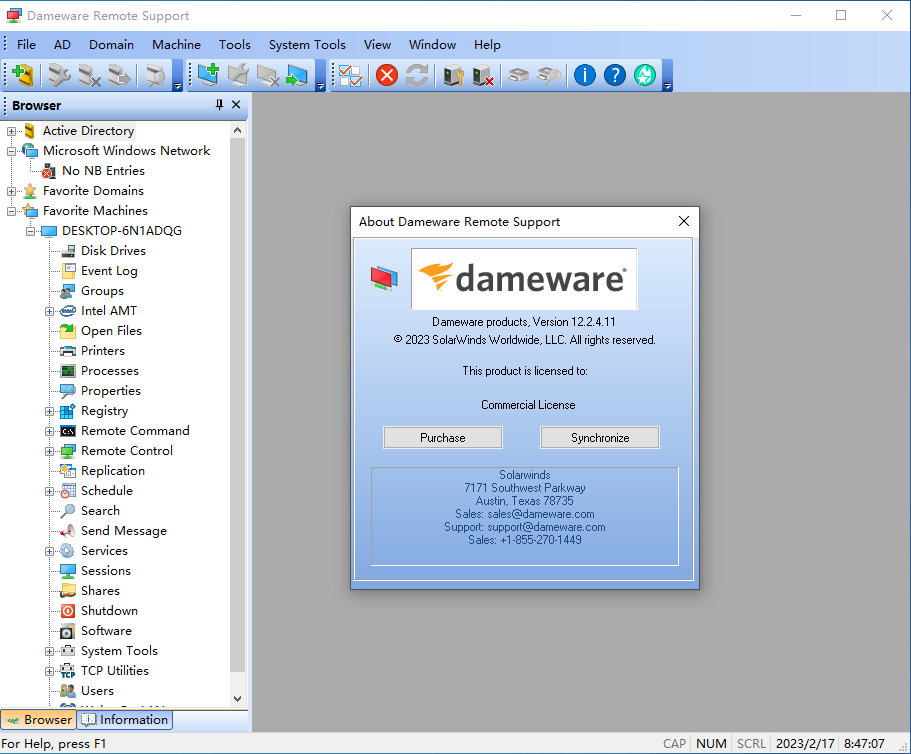 DameWare Remote Support v12.2.4.11 x64 注册版 - 远程控制和系统管理工具