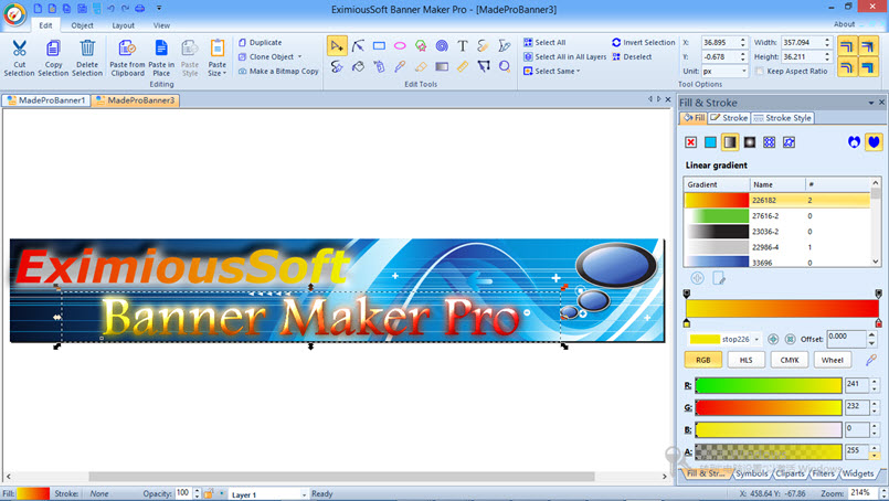 EximiousSoft Banner Maker v5.48 注册版-横幅制作工具