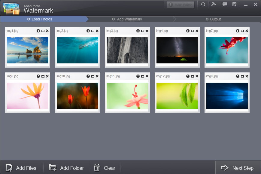 AoaoPhoto Watermark v8.7 注册版+Key 图像水印工具