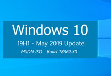 Windows 10 version 1903 (Updated May 2019) 正式版 MSDN ISO镜像-简体中文/繁体中文/英文-龙软天下