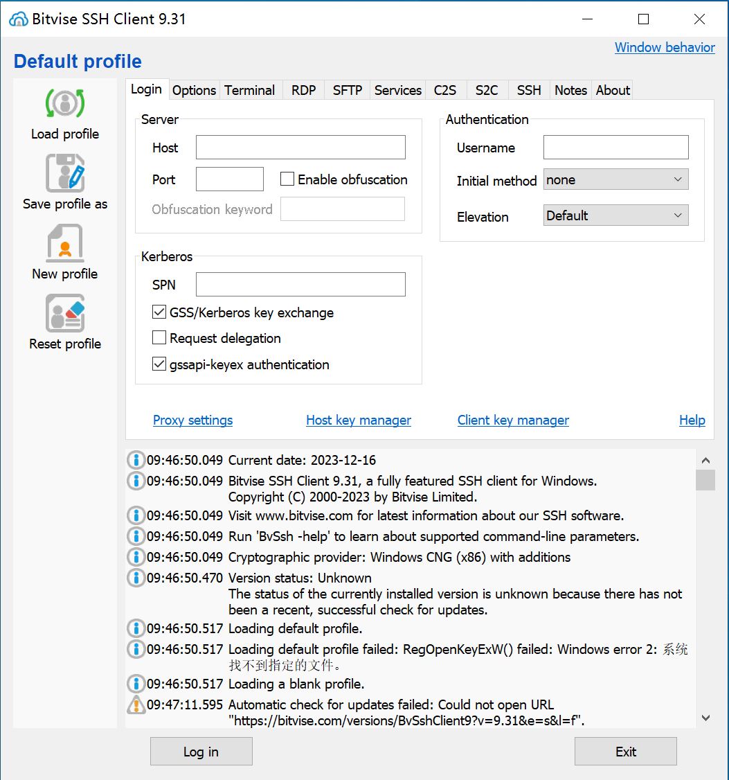Bitvise SSH Client v9.31 正式版- SSH和SFTP客户端