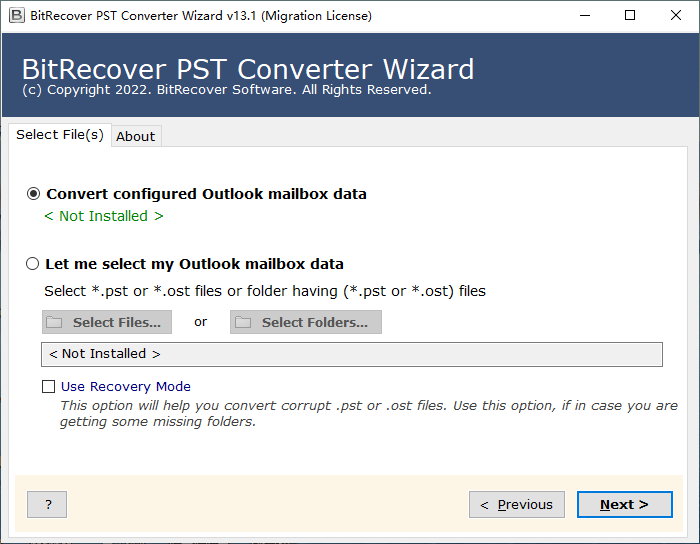BitRecover PST Converter Wizard v14.1 Multilingual 注册版-PST转换工具
