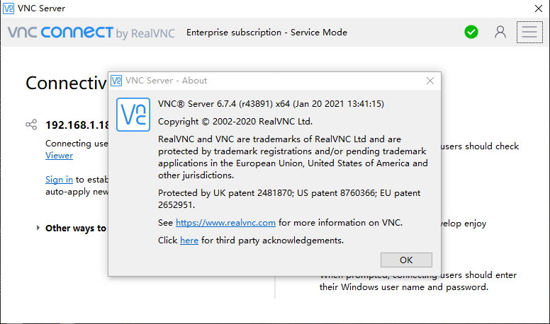 VNC Server v6.10.1+VNC Viewer v6.22.515 注册版附Key-VNC远程控制软件