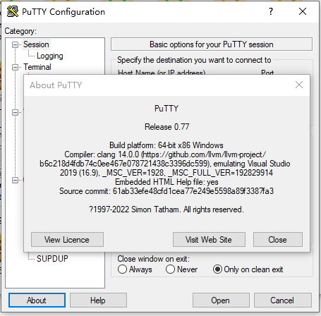 PuTTY v0.78 正式版发布附下载 - 免费的SSH/Telnet程序