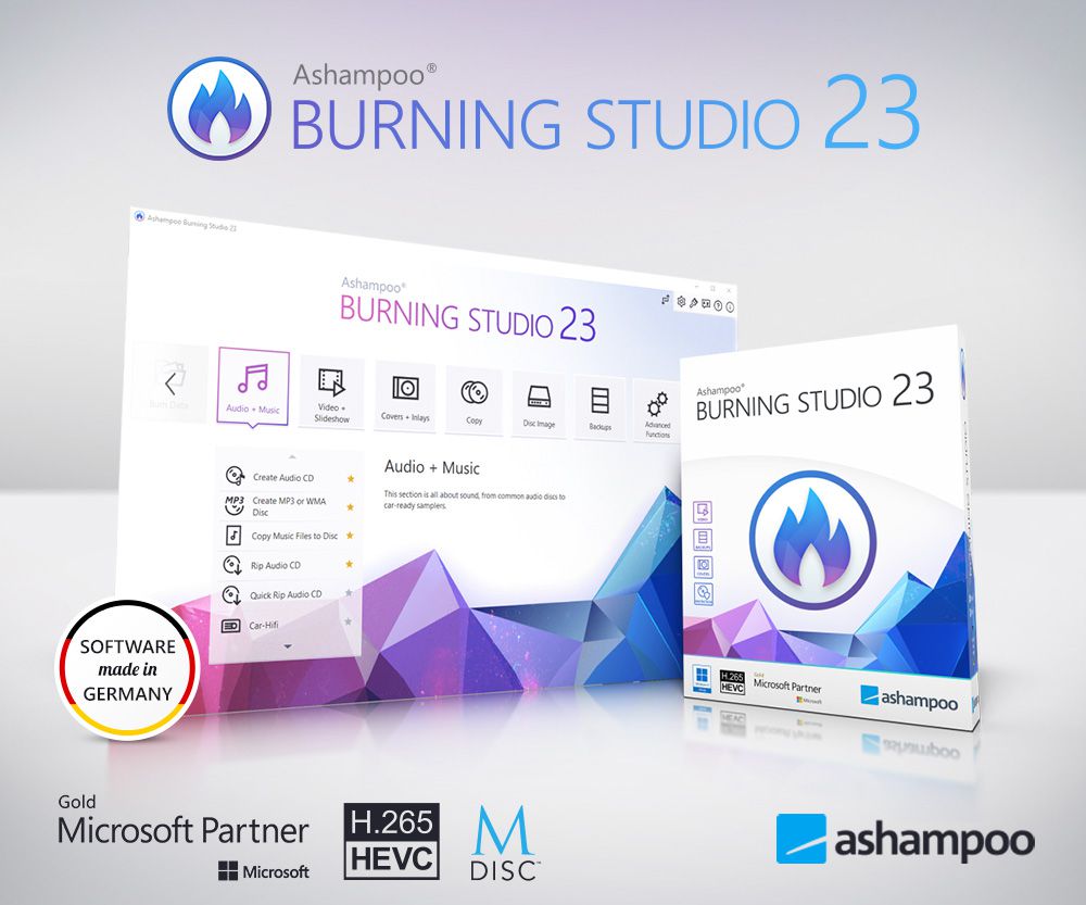 Ashampoo Burning Studio 23.0.6 多语言中文注册版