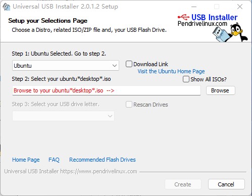Universal USB Installer v2.0.2.1 正式版-Linux 启动盘创建工具