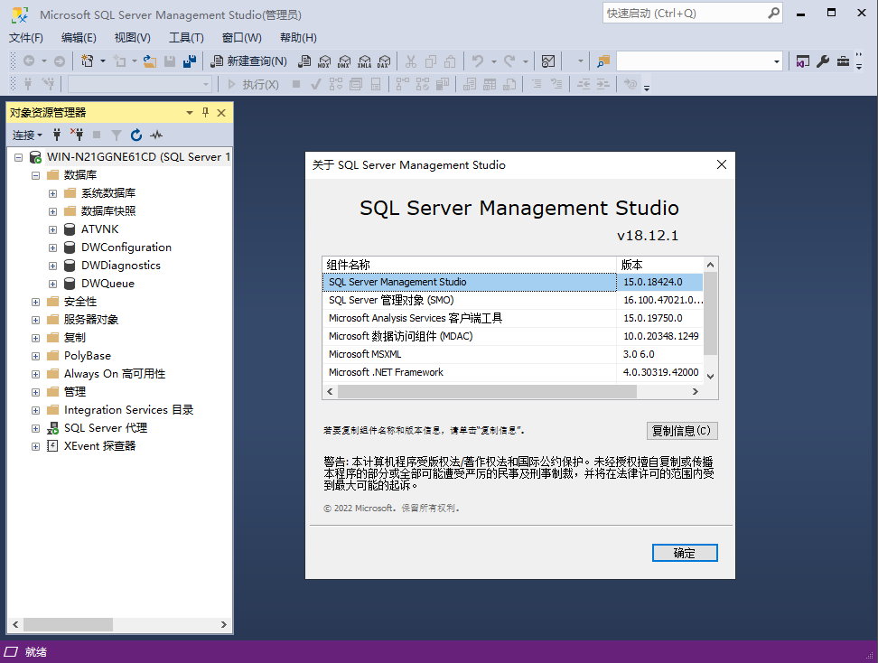 Microsoft SQL Server 2022 Enterprise 正式版 - 简体中文/繁体中文/英文