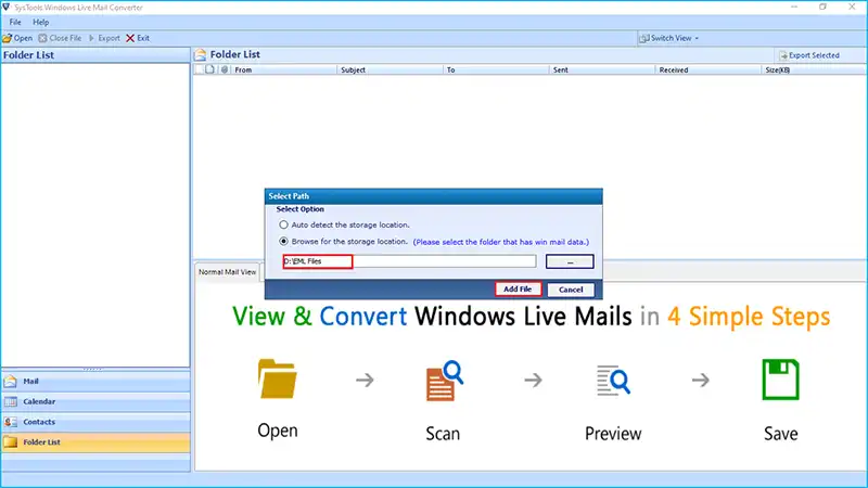 SysTools Windows Live Mail Converter v6.2.0 注册版 - Window Live Mail邮件转换