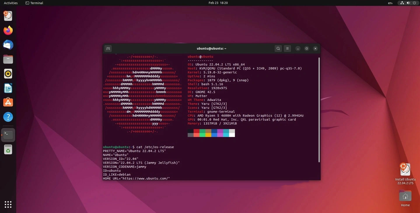 Ubuntu 22.04.2 LTS 维护版本发布-升至Linux 5.19内核和Mesa 22.2.5图形堆栈