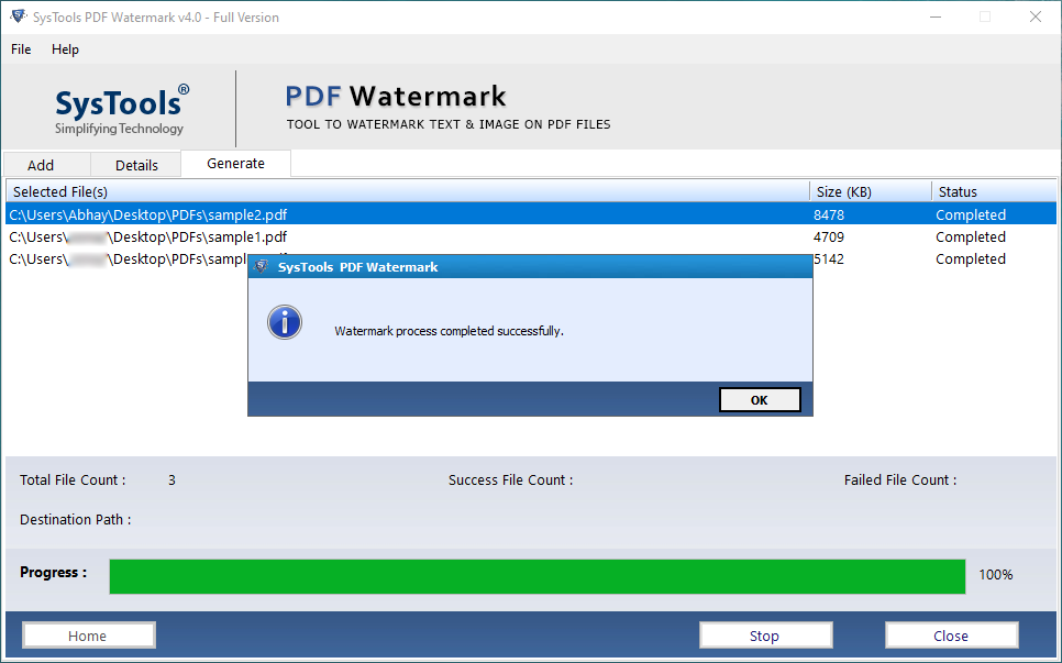 SysTools PDF Watermark v4.0.0 注册版 - PDF文件加水印