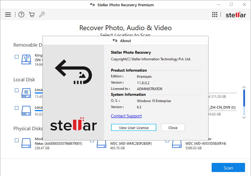 Stellar Photo Recovery Premium 11.8.0.2 Multilingual 注册版