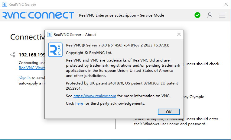 RealVNC Server Enterprise v7.11.0 注册版 - 远程桌面控制