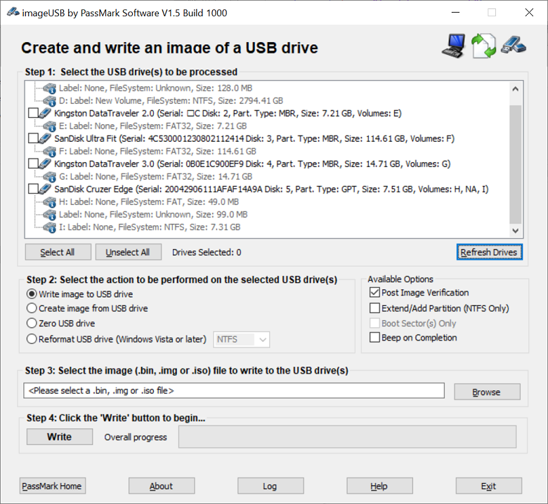 ImageUSB 1.5 Build 1006 最新正式版 - USB驱动器镜像创建写入工具